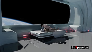 Neon dreams vr sexy cyberpunk girl bounces in cowgirl until she cums