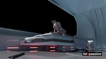 Neon dreams vr sexy cyberpunk girl bounces in cowgirl until she cums