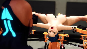 Cyber Fuck Machine In Action Sexy Shemale Plays With Super Busty Girl thumbnail