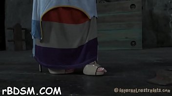 Hardcore clamping of sexy jugs