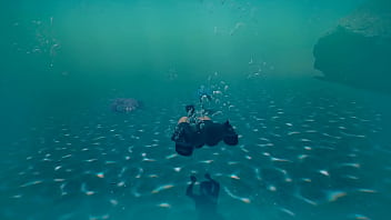 Modest girl tifa puts on latex and becomes a depraved slut hentai game 3d animation anime