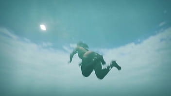 Modest girl tifa puts on latex and becomes a depraved slut hentai game 3d animation anime