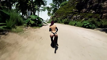 Modest girl tifa puts on latex and becomes a depraved slut hentai game 3d animation anime