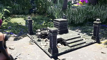 Modest girl tifa puts on latex and becomes a depraved slut hentai game 3d animation anime