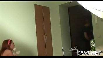 Barely legal beauty is getting her chaste bawdy cleft pleasured