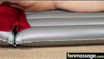 Massage girl sucks the tip for a tip 25