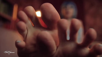 Worship my feet in the library