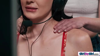 I Hope That My Boobmassage Isnt Distracting You From Gamingroommate Casey Calvert Has A Secret Crush On Busty Charlotte Sins And Is Facesitted thumbnail