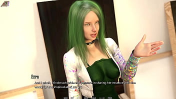 Taboo university #46 green hair emo artist says i am her muse