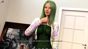 Taboo university #46 green hair emo artist says i am her muse
