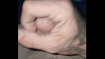 Dick play while laying down