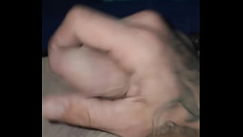 Dick play while laying down