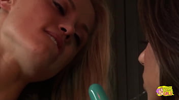 Gorgeous lesbians have delightful fuck session