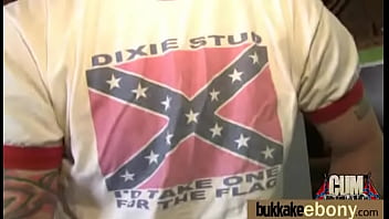 Ebony gets fucked in all holes by a group of white dudes 15