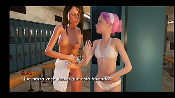 Safada levando dedada no vestiário