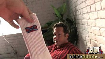 Interracial Bukkake Sex With Black Porn Star thumbnail