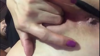 Orgasm in bed with fingers