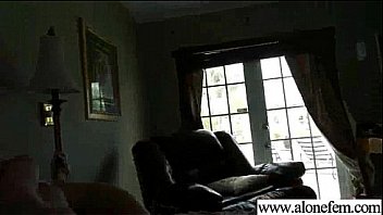 Horny girl insert in her holes all kind of things clip 06