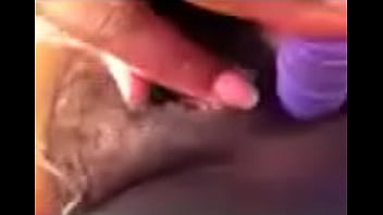 Black&ebony cougar plays with her pussy for me