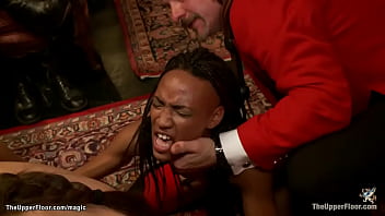 Three Interracial Slaves An Ebony Nikki Darling And Beretta James And Casey Calvert Sucking Huge Dick And Getting Sex At Bdsm Orgy Party In The Upper Floor thumbnail