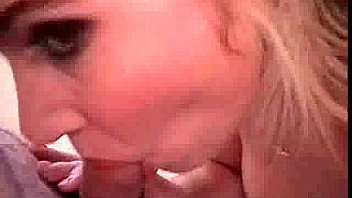 Buxom blonde fucking and swallowing