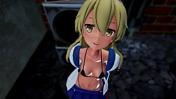 Shimakaze chan makes money in the back alleys