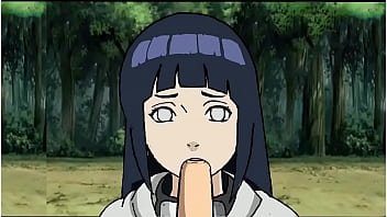Naruto puts it in hinata's mouth