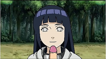 Naruto puts it in hinata's mouth