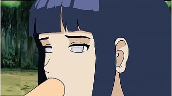 Naruto puts it in hinata's mouth