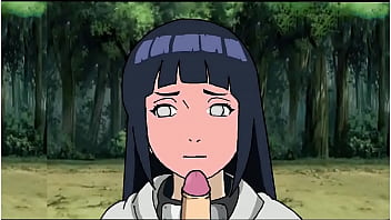 Naruto puts it in hinata's mouth