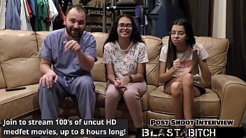 Stepsisters aria nicole & angel santana suck dick and get blasted full of cum pov version