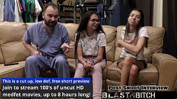 Stepsisters aria nicole & angel santana suck dick and get blasted full of cum pov version