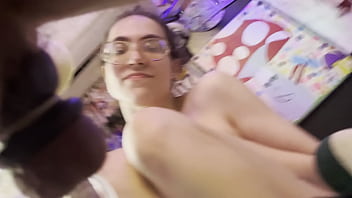 Cum drip during pegging