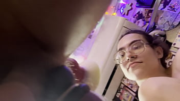 Cum drip during pegging