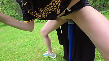 Her turn with the bat got way dirtier than expected Her turn with the bat got way dirtier than expected