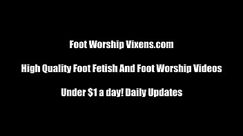 Foot worshiping and foot pov tube porn