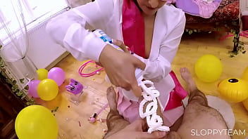 Food blowjob whipped cream deep throat