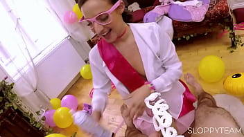 Food blowjob whipped cream deep throat