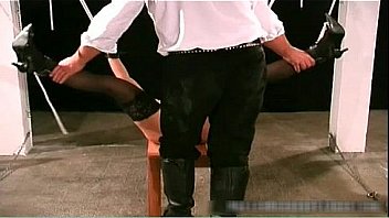 Clamps on her twat hard core fetish