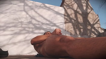 Suave y exquisita vista de la masturbacion del n1 satisfactoria masturbación hard hombres musculoso al aire