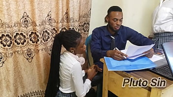 Big boobs at school break time sex with the maths teacher