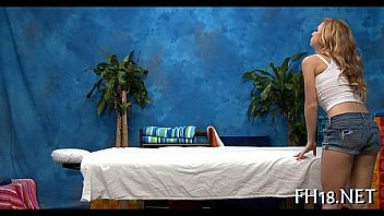 Legal age teenager massage clip