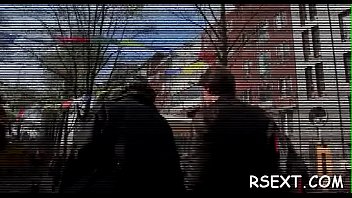 Playgirl with tiny tits copulates hard