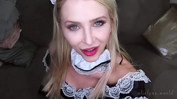 Kinky maid makes you cum hard
