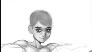 A recording of me drawing reagan ridley illustration for the holidays