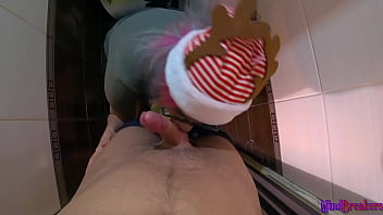 My dirty holiday fantasy to fuck a very hot sexy step sister in the toilet