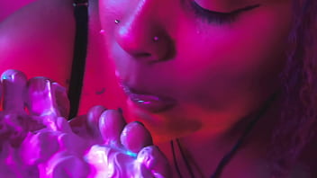 Whipped cream between their toes to lick away