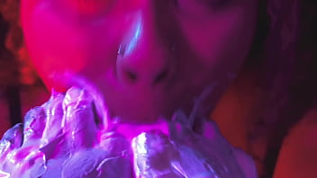 Whipped cream between their toes to lick away