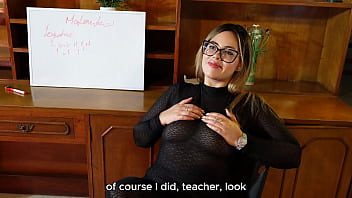 I show my teacher how a horny lesbian like me fucks abby carter
