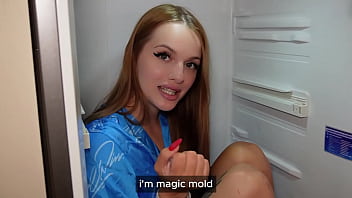 Fucked the magic mold from the refrigerator